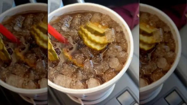 Sonic Dr. Pepper Pickle Drink