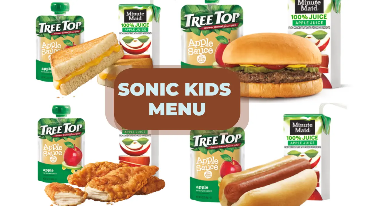 sonic kids Menu