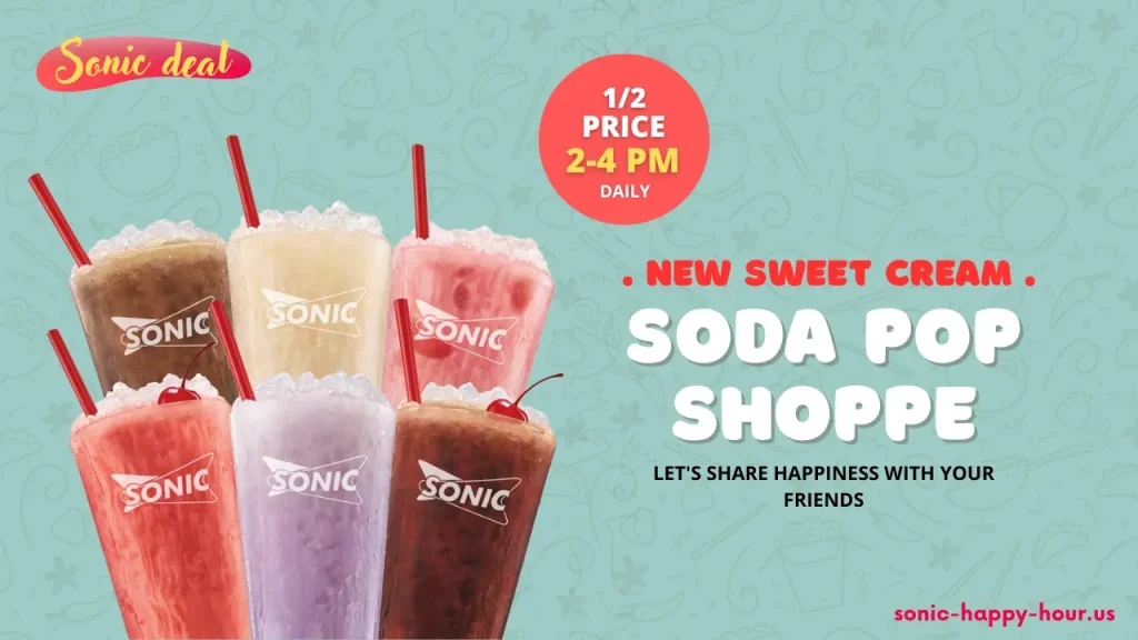 sonic soda pop shoppe drinks half price discount