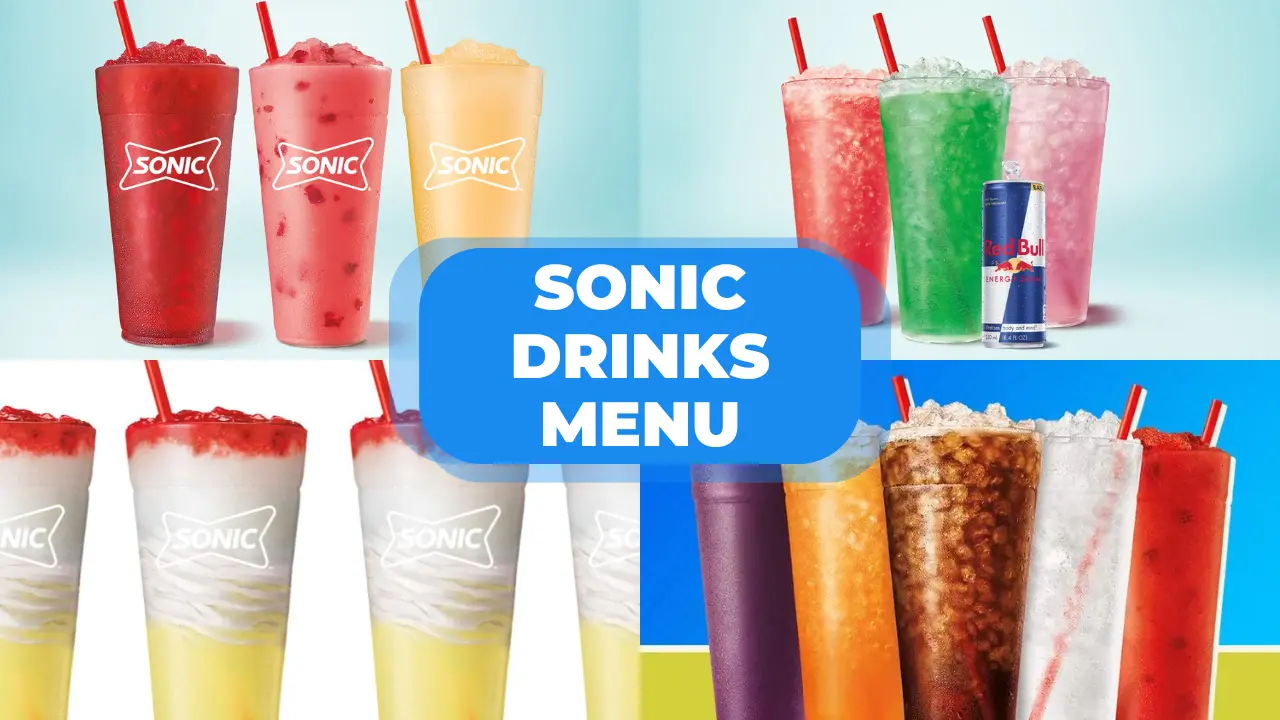 sonic drinks menu