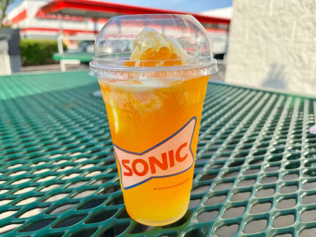 Orange Cloudsicle Slush Float