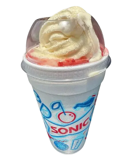 Strawberry Shortcake Snowball Slush Float