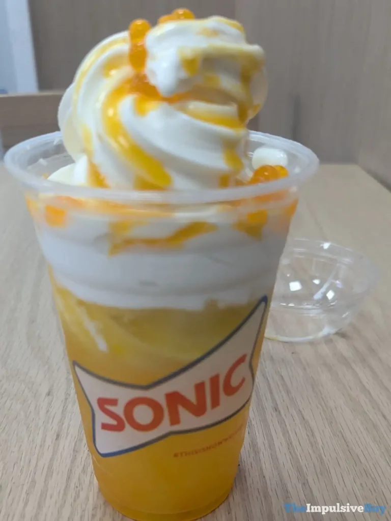 Sonic Orange Cloudsicle Slush Float